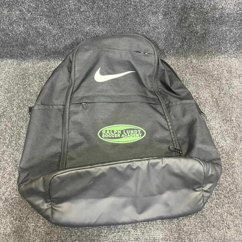 Nike BA5892-010 Unisex Large Black Soccer Backpack Ralph Lundy‎ Academy